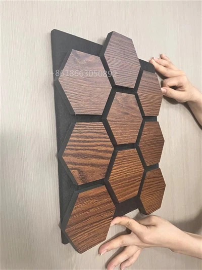 Wpc hatszögletű akusztikus panel